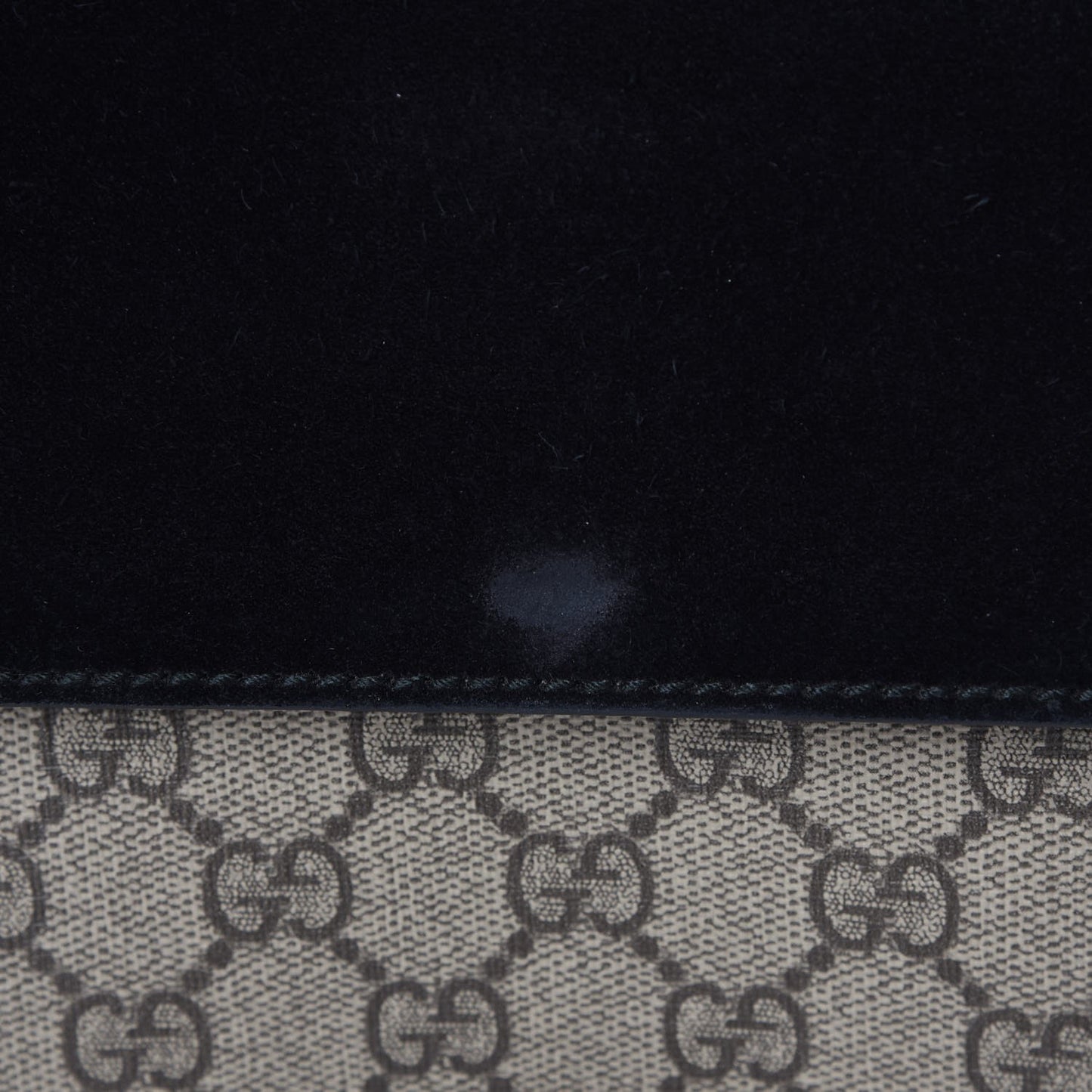 GG Supreme Monogram Small Dionysus Shoulder Bag Black