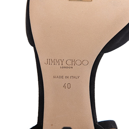 Jimmy Choo Suede Miranda 65 Sandals 40 Black 8 of 11