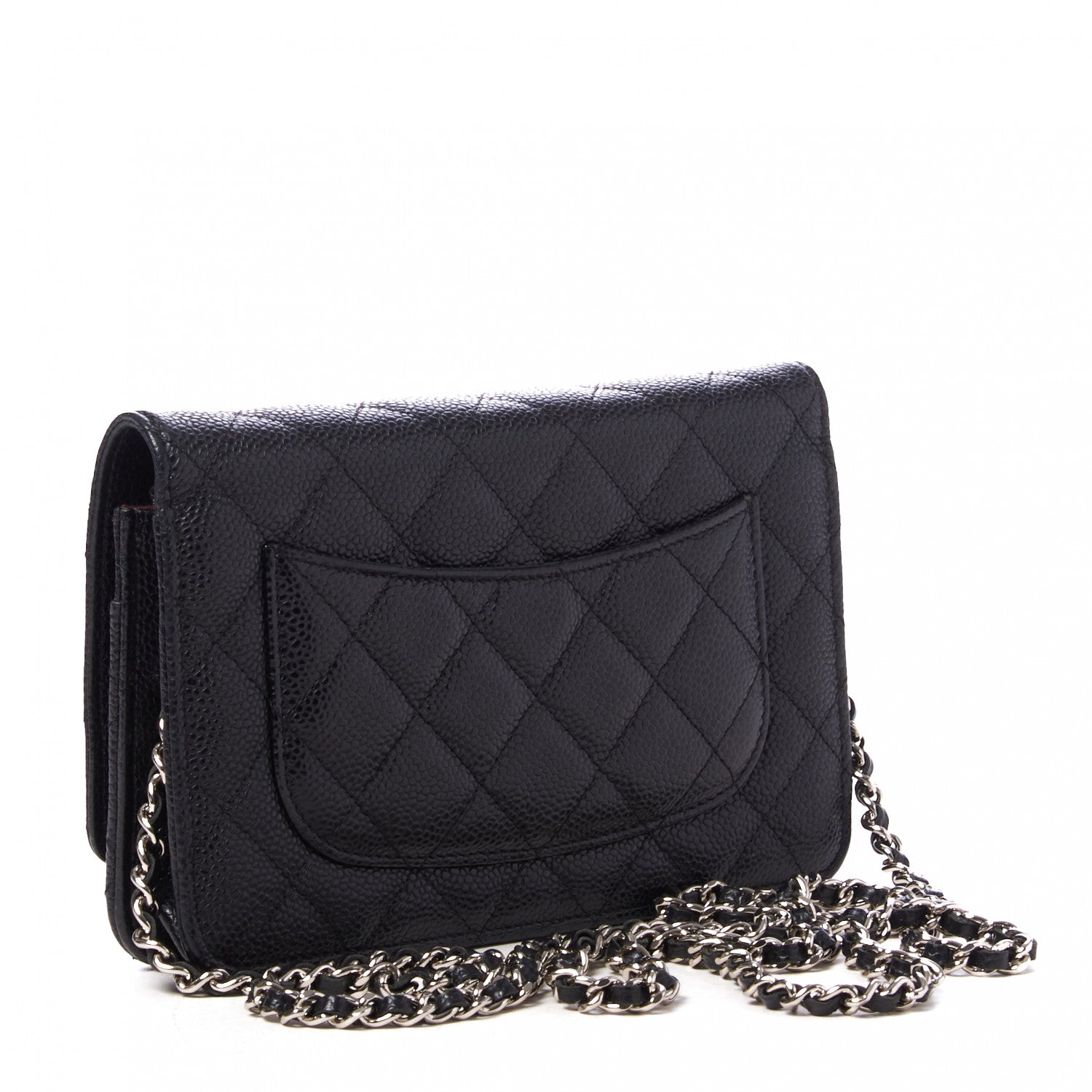 Chanel Caviar Quilted Wallet On Chain WOC Black 2 of 10