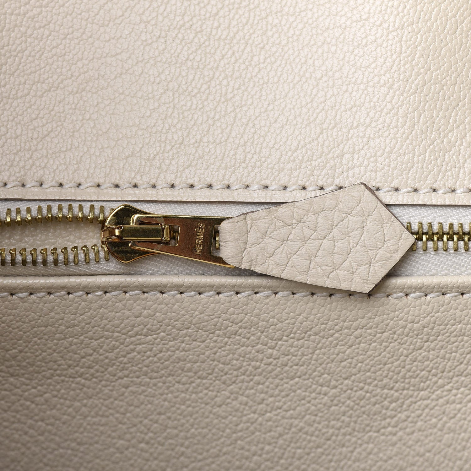 Hermes Taurillon Clemence Birkin 25 Craie 18 of 33