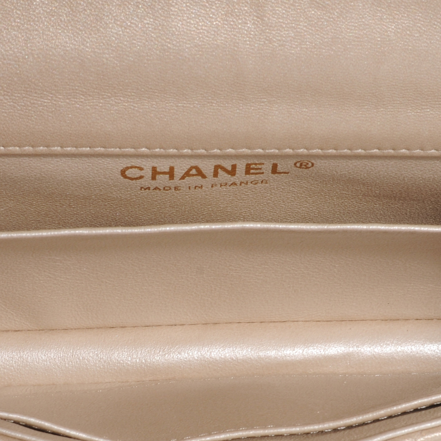 Chanel Lambskin Quilted Extra Mini Flap Light Gold 7 of 8