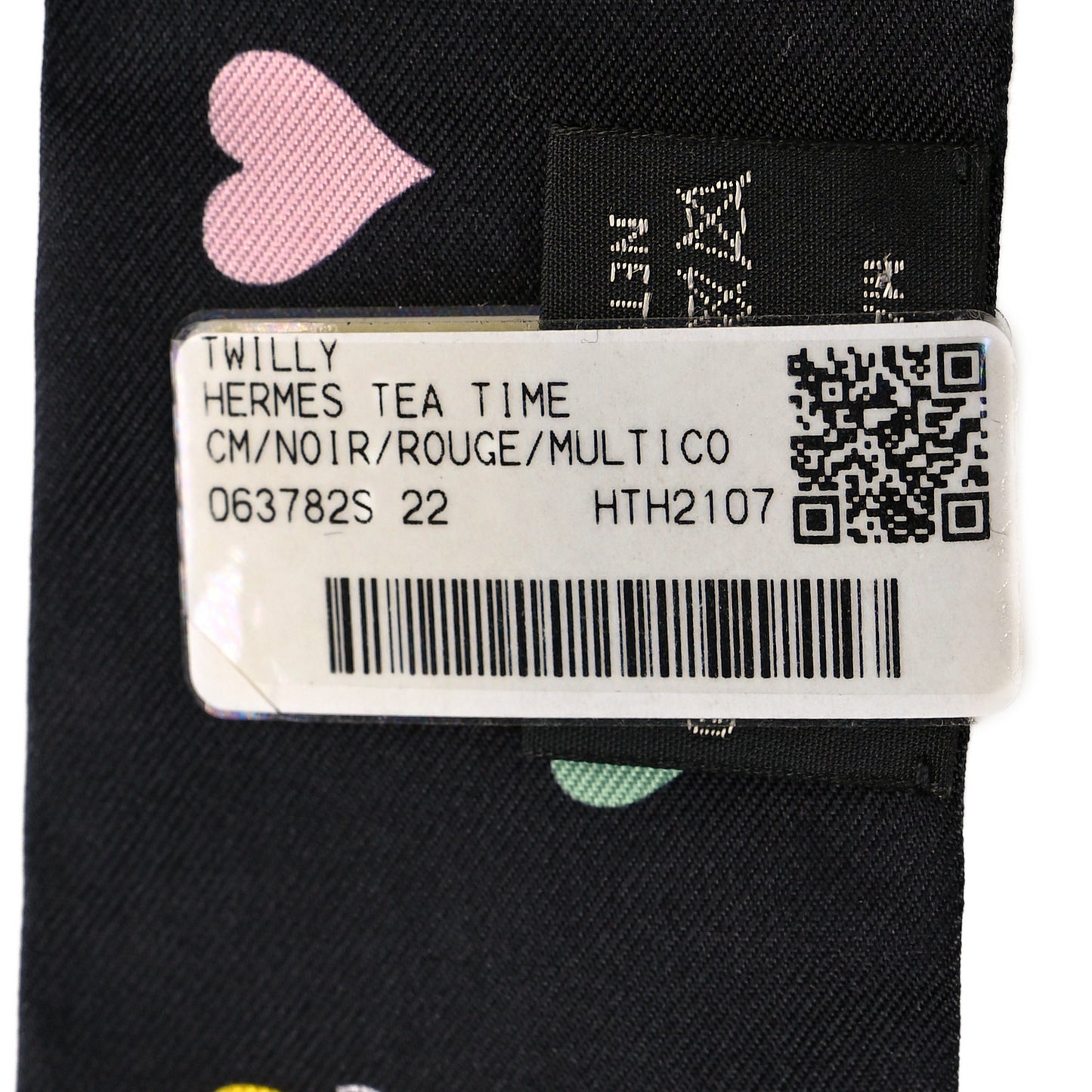 Silk Tea Time Twilly Black Rouge Multicolor