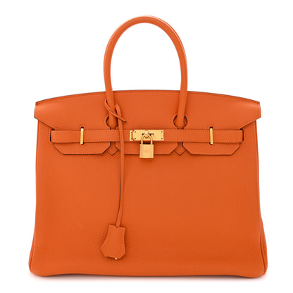 Hermes Togo BIRKIN 35 Orange 1 of 12