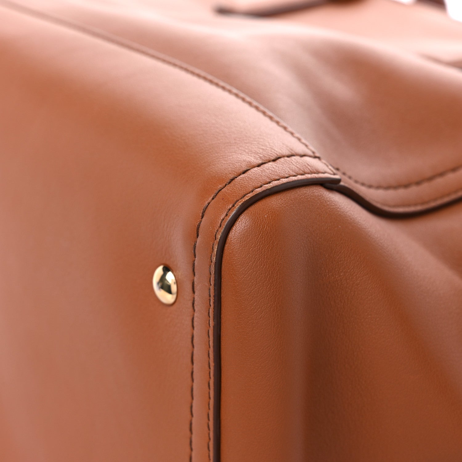 Salvatore Ferragamo Calfskin Medium Verve Double Zip Tote Brown 8 of 13