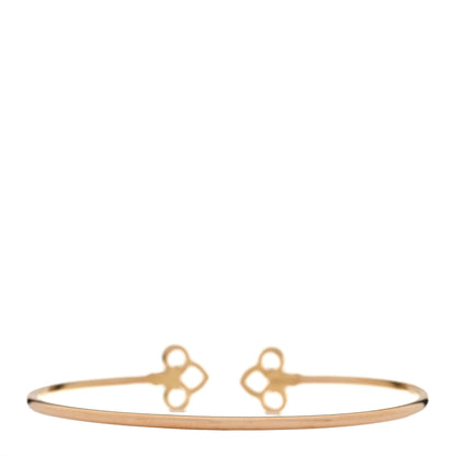 Tiffany 18K Rose Gold Diamond Fleur De Lis Wire Bracelet 2 of 4