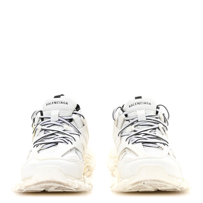 Balenciaga Rubber Mesh Fabric Bicolor Recycled Sole Womens Track Sneakers 39 White Black 3 of 8