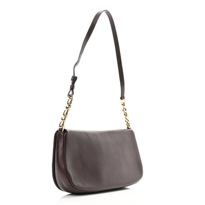 Christian Dior Goatskin Malice Shoulder Bag Dark Brown 3 of 10