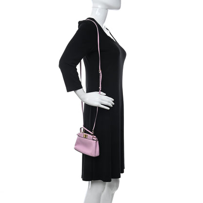 Fendi Shiny Nappa Micro Peekaboo Iconic Satchel Lavanda 2 of 11