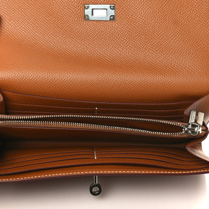 Hermes Epsom Kelly Longue Wallet Gold 5 of 8