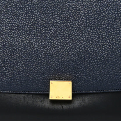Celine Bullhide Calfskin Medium Tri-Color Trapeze Carmin 7 of 14