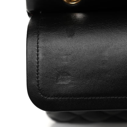 Chanel Lambskin Quilted Medium Double Flap Black 11 of 14