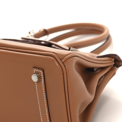 Hermes Evercolor Shoulder Birkin Light 29 Gold 10 of 13