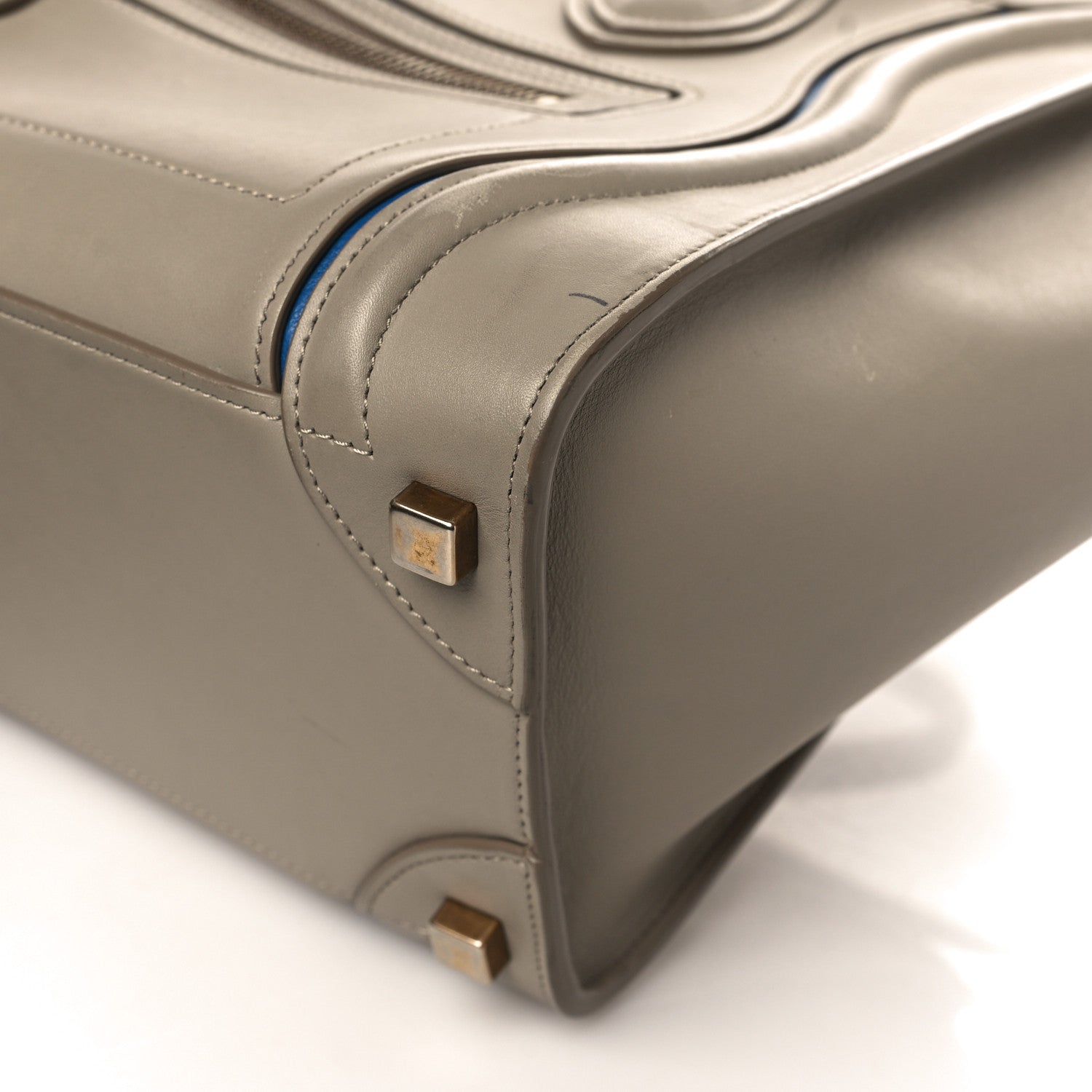 Celine Smooth Calfskin Interstice Micro Luggage Light Taupe 8 of 13