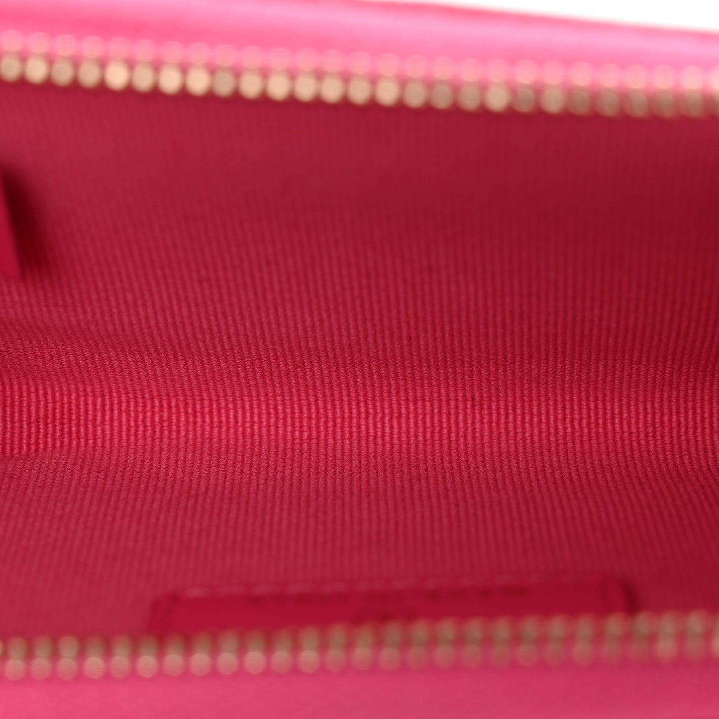 Caviar Quilted Zipped Key Holder Case Pink
