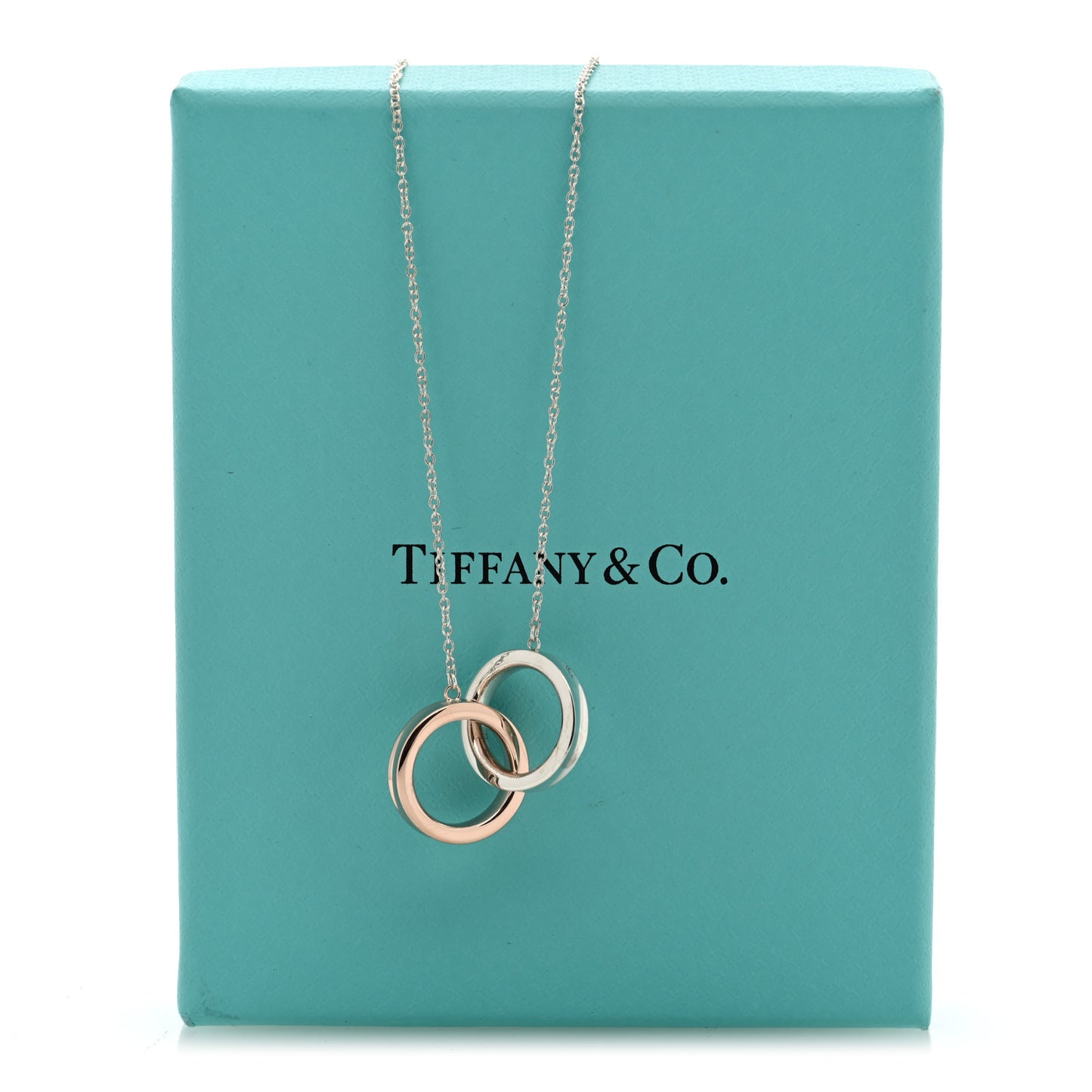 Sterling Silver Rubedo 1837 Interlocking Circles Pendant Necklace