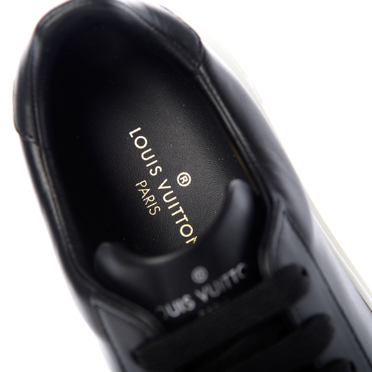 Calfskin Time Out Sneakers 35.5 Black