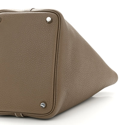 Hermes Taurillon Clemence Picotin Lock 18 PM Etoupe 10 of 10