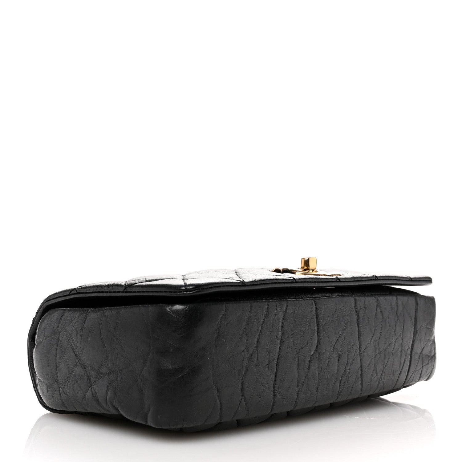 Chanel Aged Calfskin Quilted Small Pondichery Flap Black 4 of 11