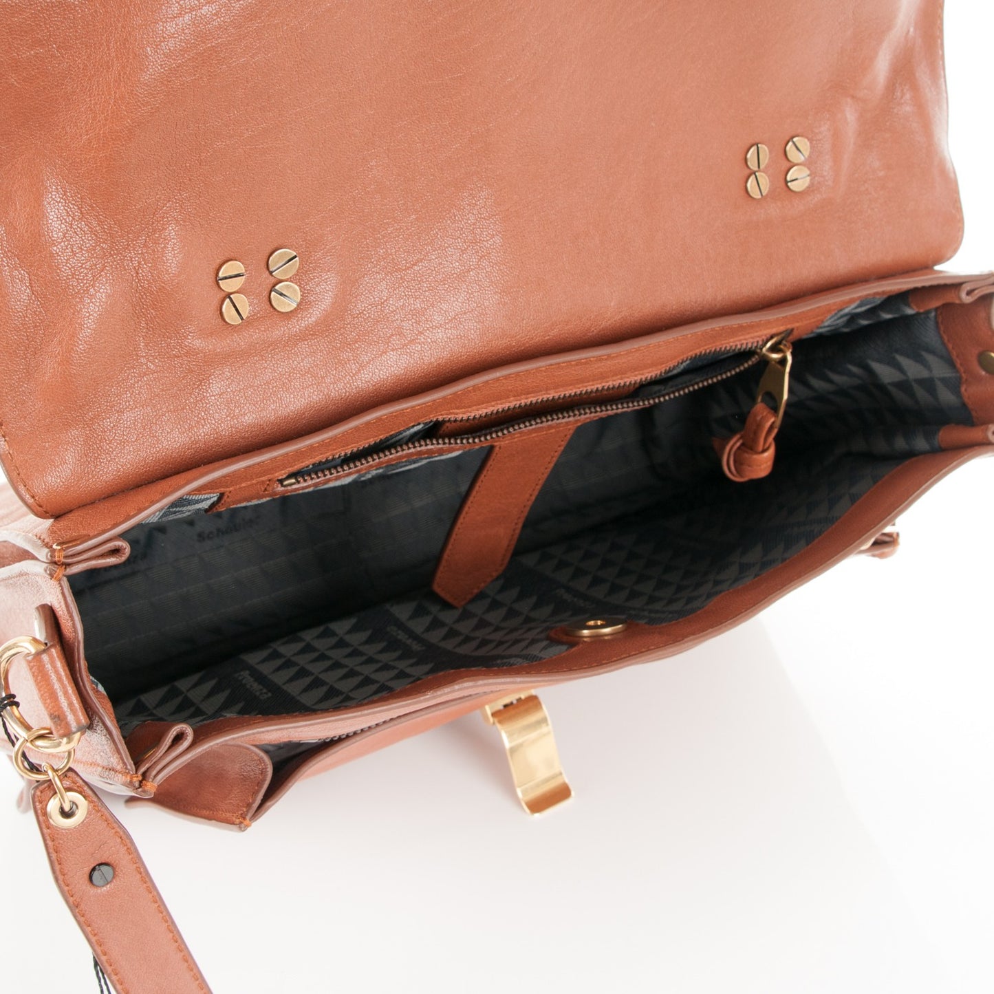 Lambskin Medium PS1 Satchel Saddle