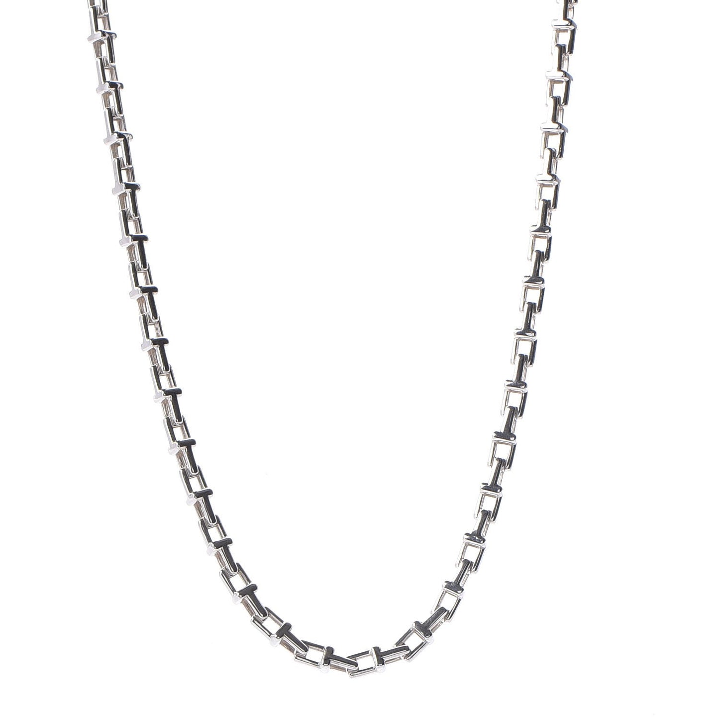 Sterling Silver T Chain Necklace