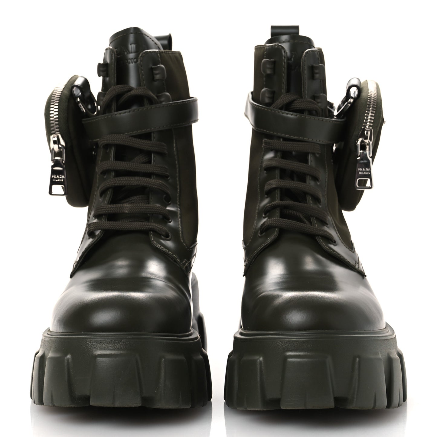 Spazzolato Rois Re-Nylon Metal Triangle Logo Monolith Pouch Pocket 55mm Boots 40 Militare