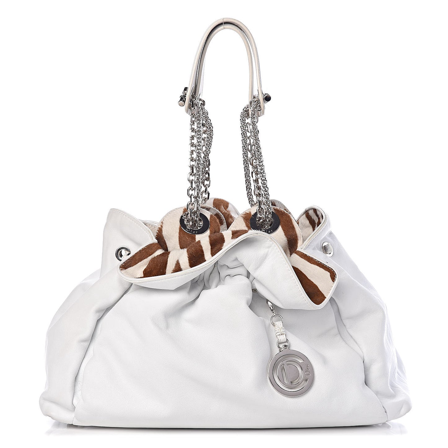 Lambskin Pony Hair Medium Le Trente Tote White