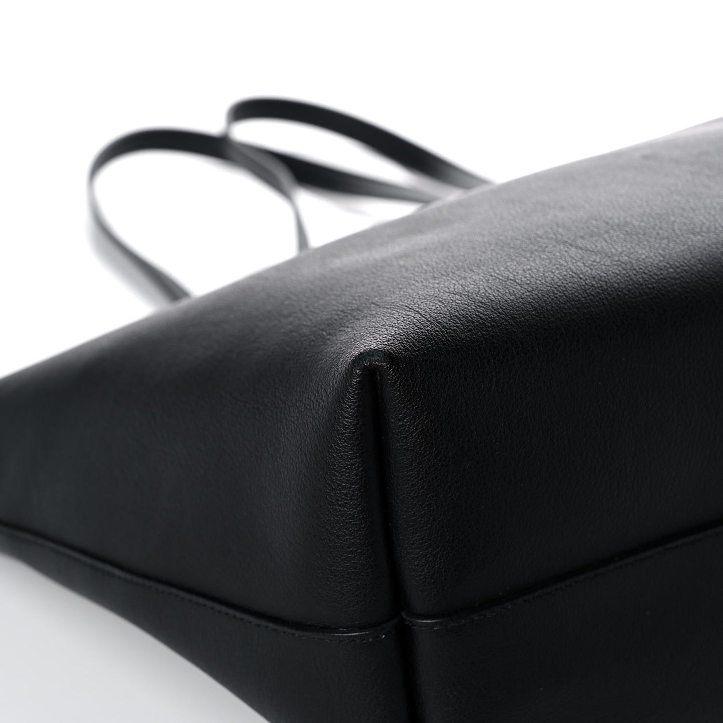 Calfskin Large Shopping Tote Black