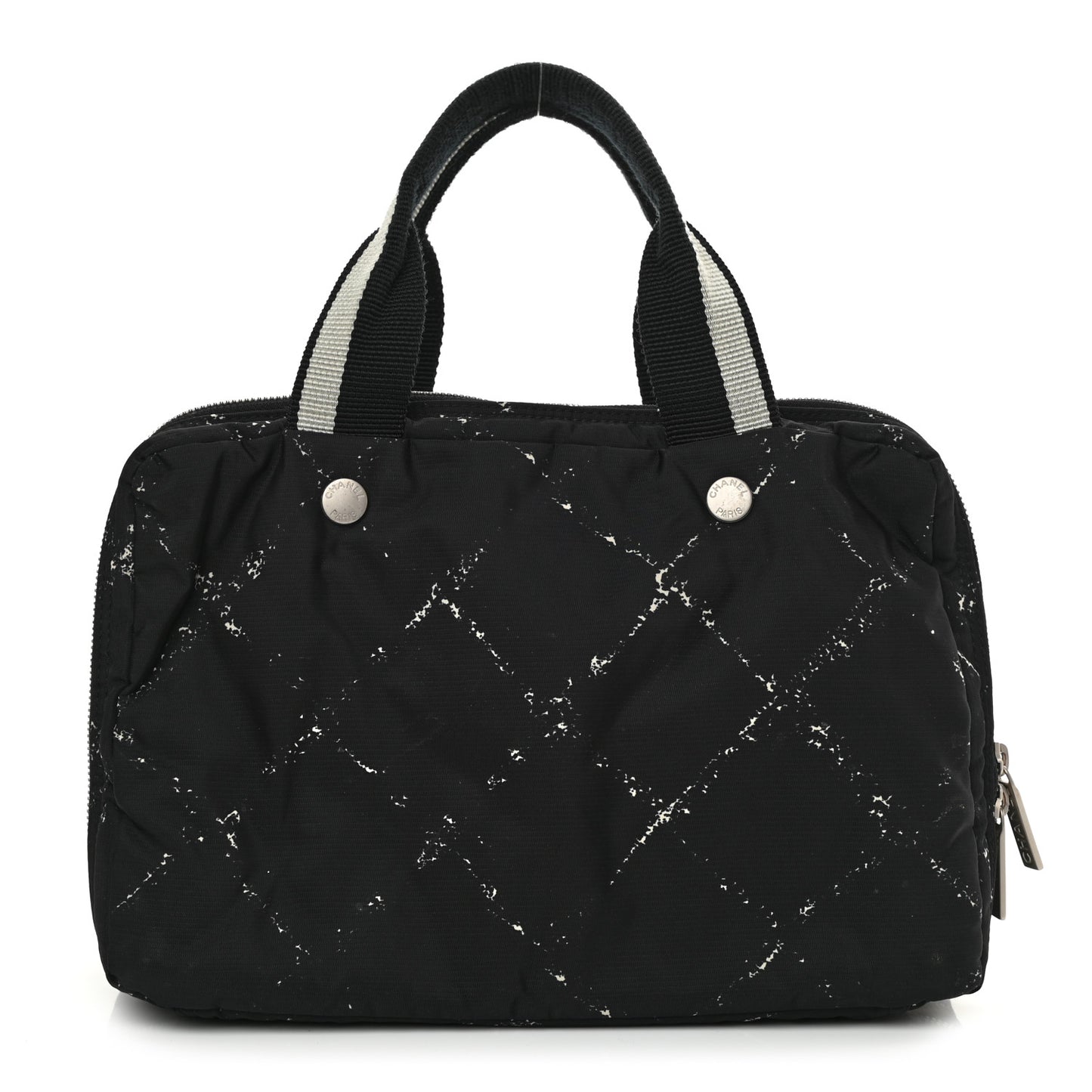 Nylon Travel Duffel Bag Black
