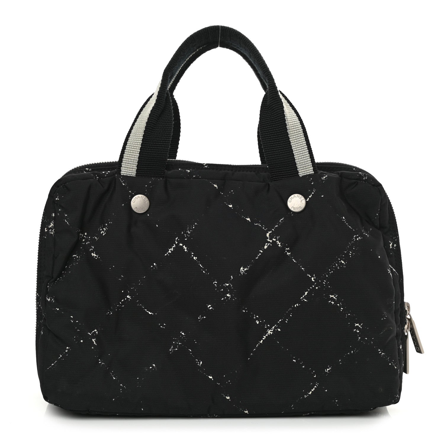 Chanel Nylon Travel Duffel Bag Black 1 of 12