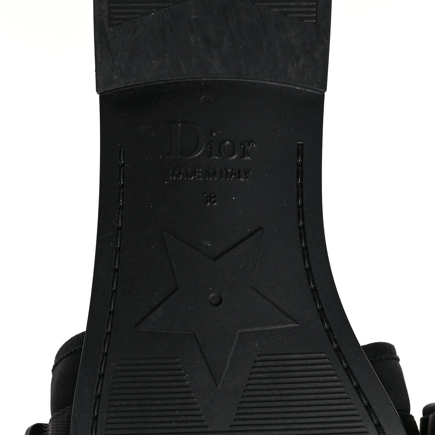 Christian Dior Technical Stretch Fabric Camouflage Dio(r)evolution Slide Sandals 38 Black Military 6 of 9