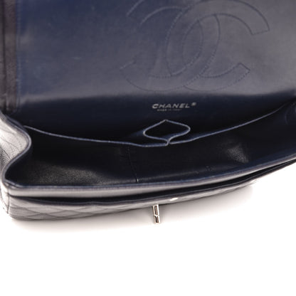 Chanel Caviar Quilted Jumbo Double Flap Navy Blue 6 of 12