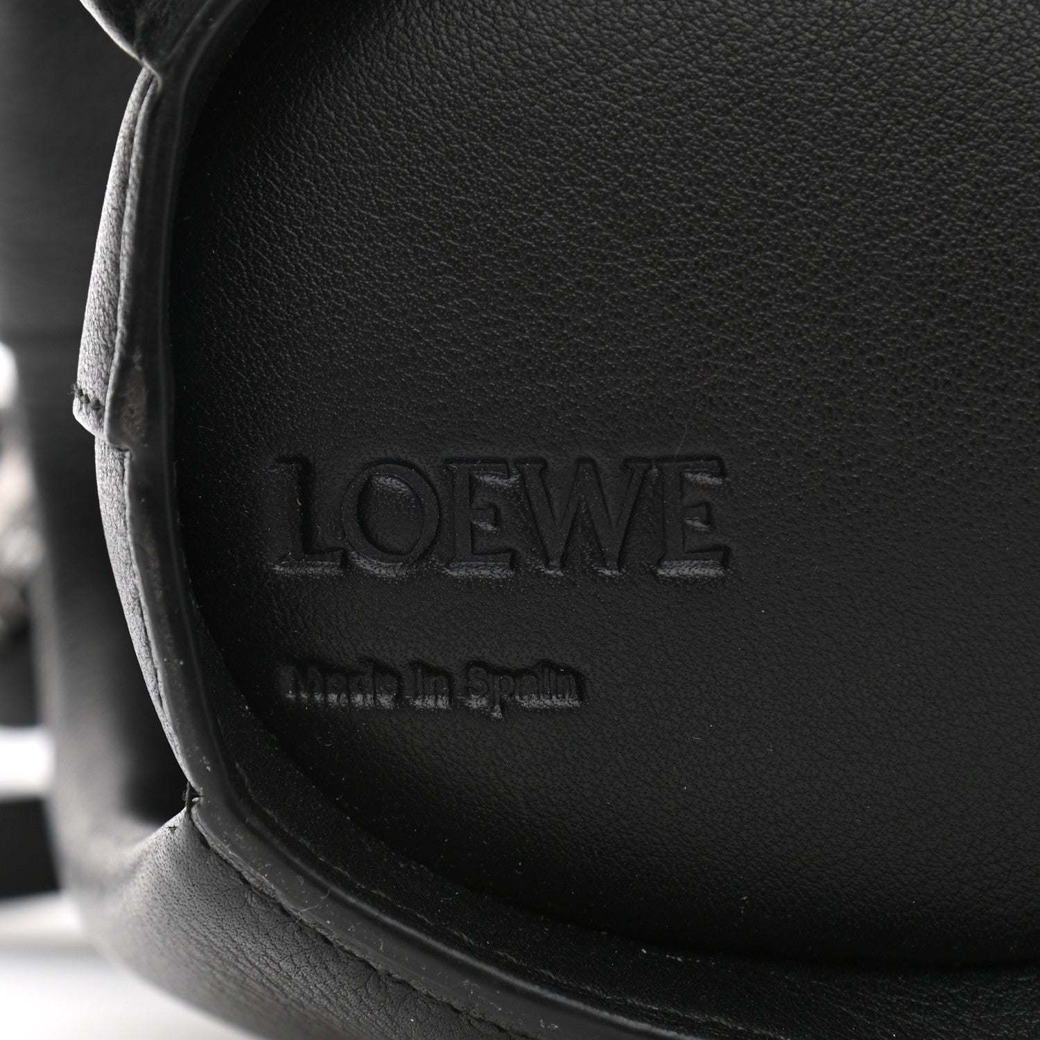 Loewe Calfskin Mini Elephant Crossbody Bag Black 8 of 10