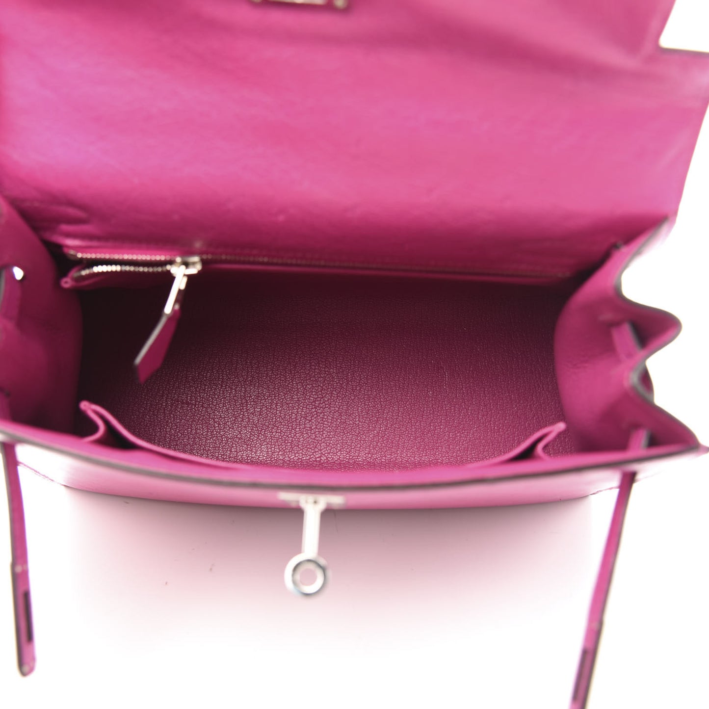 Ostrich Kelly Sellier 25 Rose Pourpre