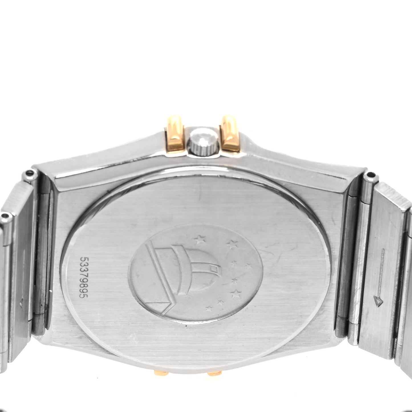 Stainless Steel 18K Yellow Gold 33mm Constellation Quartz Watch Champagne 396.1075