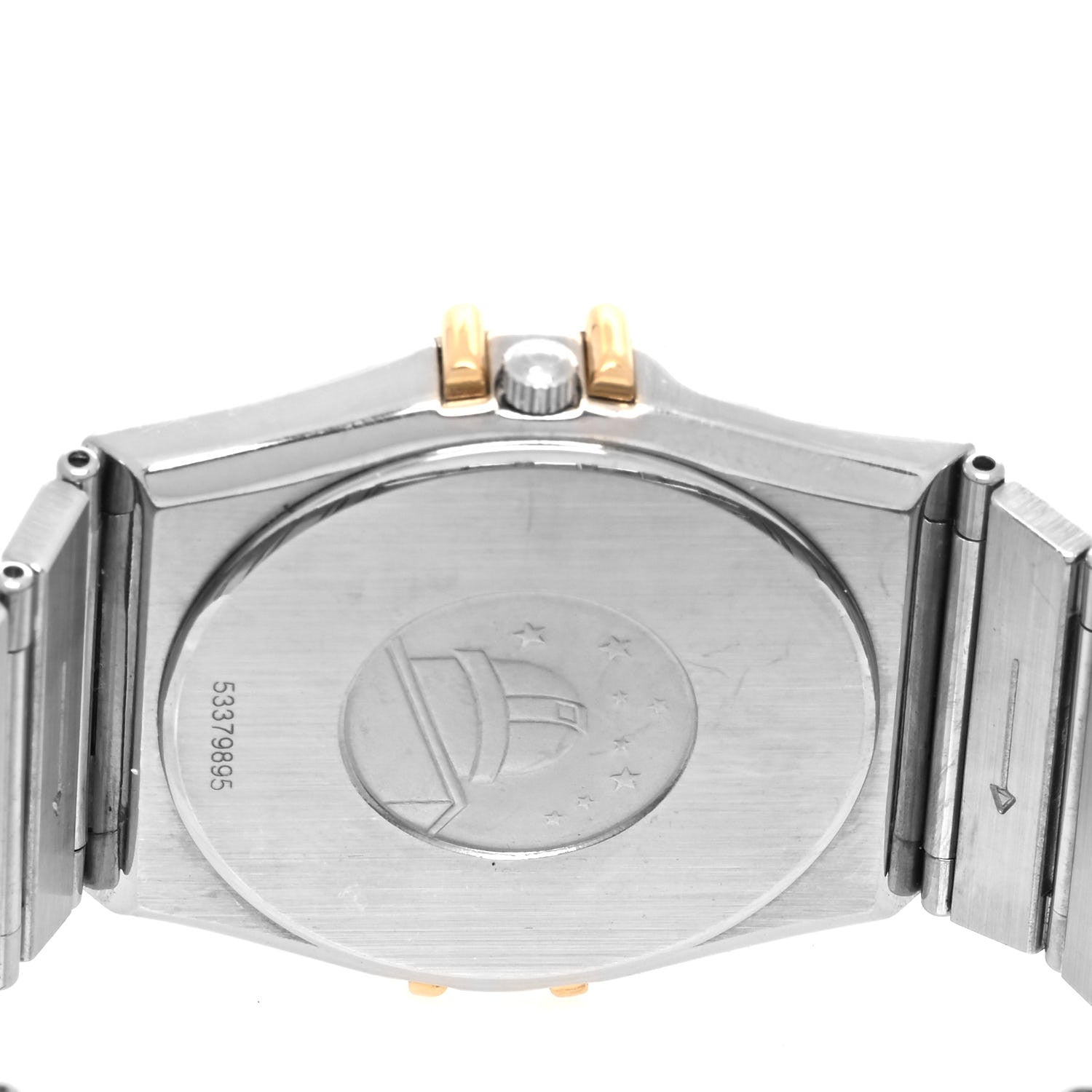 Omega Stainless Steel 18K Yellow Gold 33mm Constellation Quartz Watch Champagne 396.1075 4 of 4
