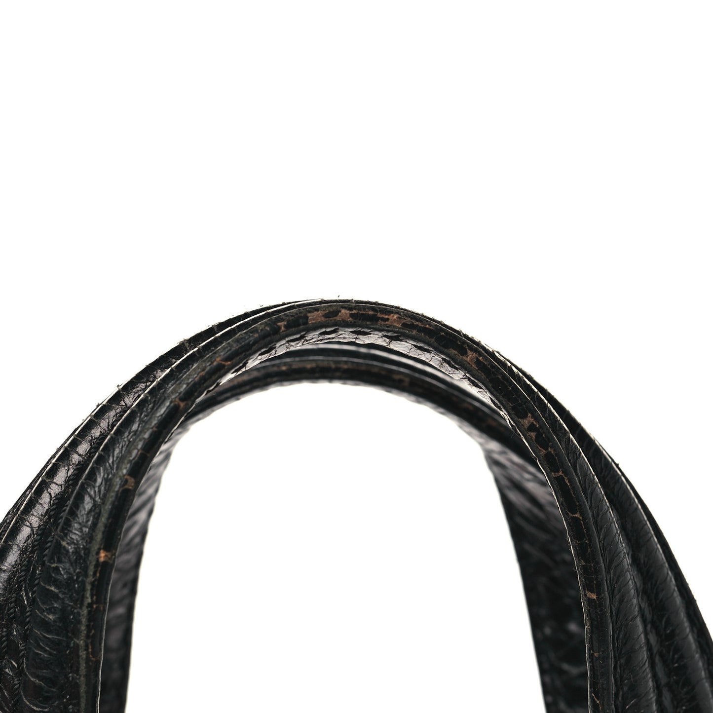 Calfskin Crocodile Embossed Medium Nightingale Black