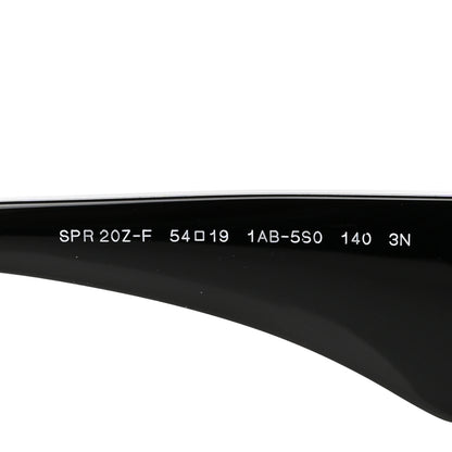 Prada Acetate Oval Symbole Sunglasses SPR 20Z Black 5 of 8