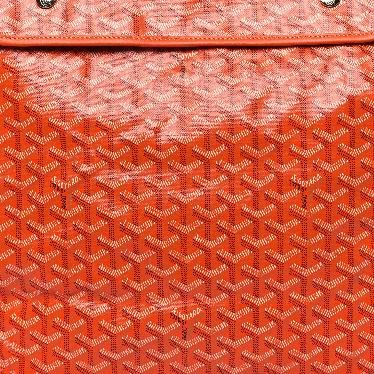 Goyard Goyardine Saint Leger Soft Briefcase Backpack Orange 6 of 11