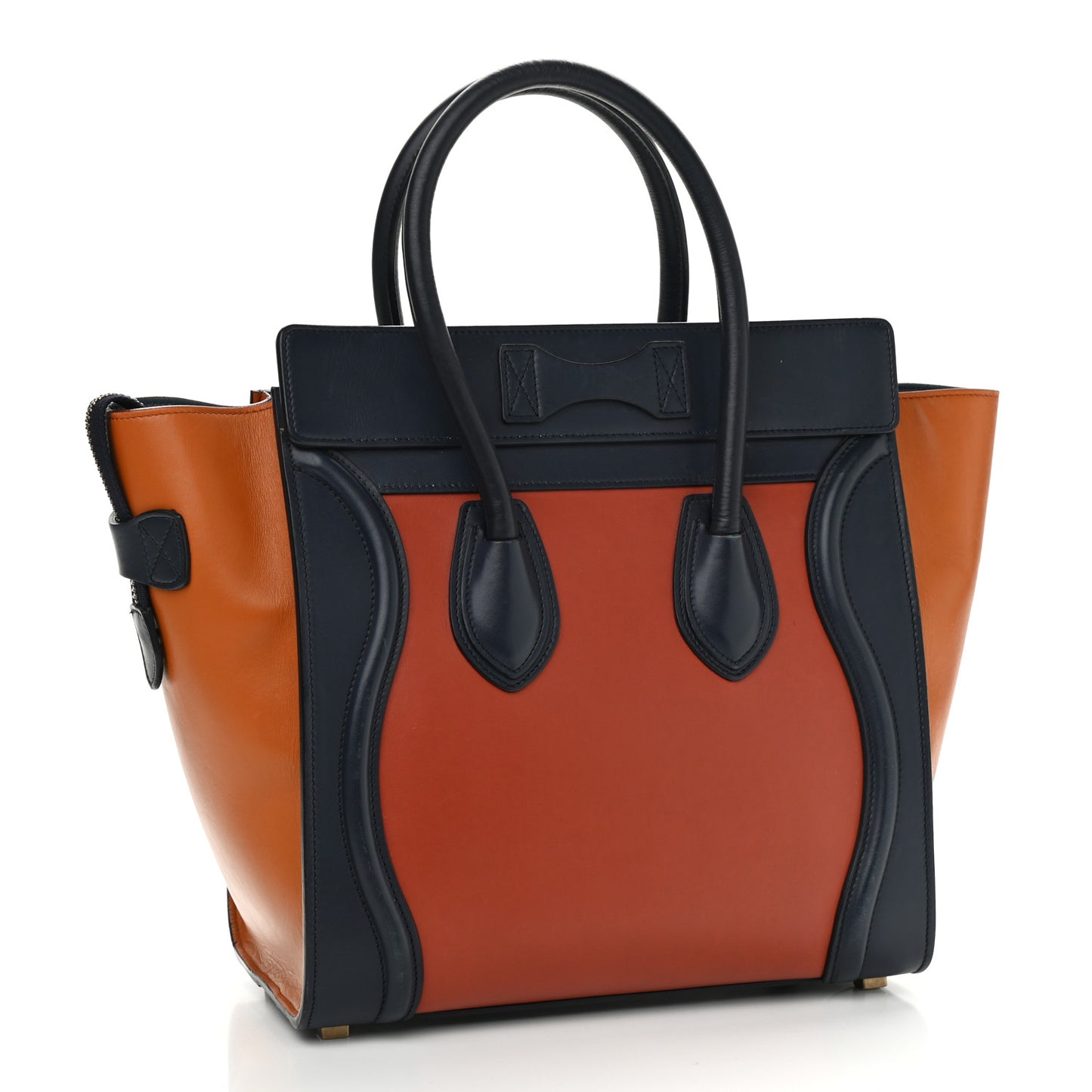 Smooth Calfskin Micro Tri-Color Luggage Brick