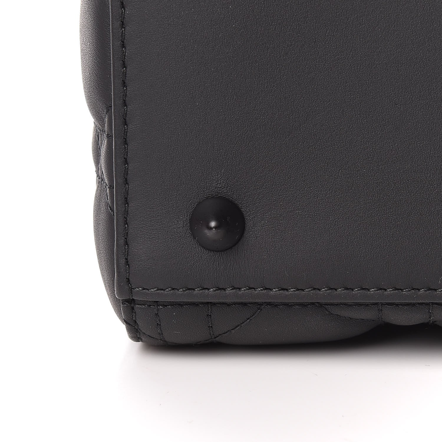 Christian Dior Ultra Matte Calfskin Cannage Medium Lady Dior Black 12 of 15