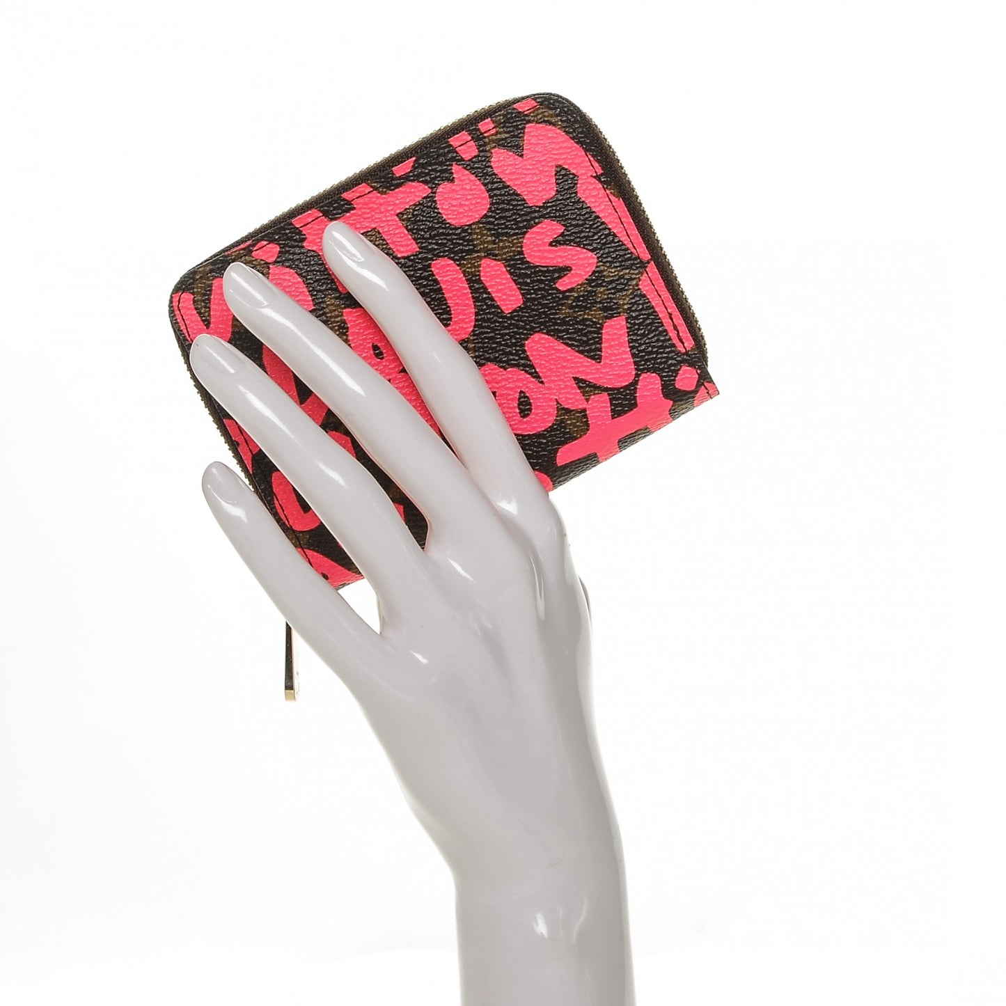 Monogram Graffiti Zippy Coin Purse Fuchsia
