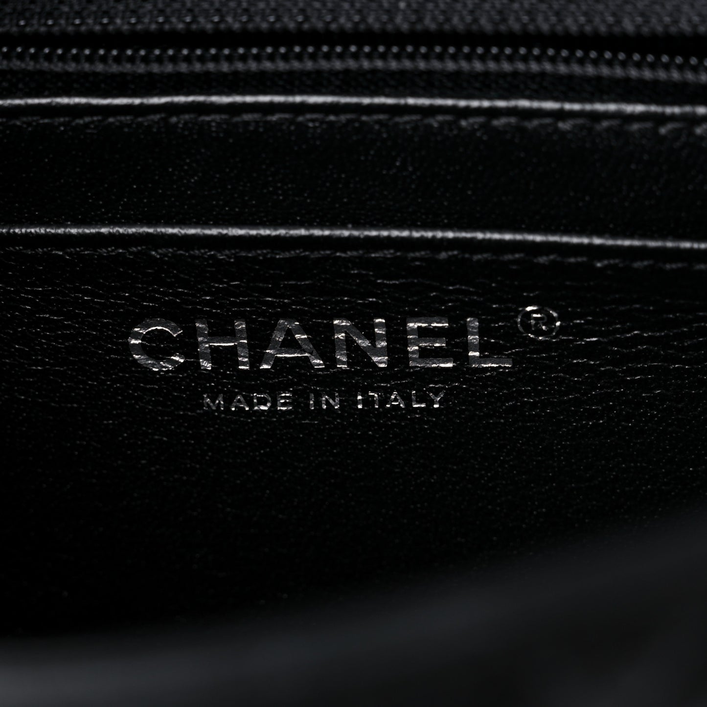 Lambskin Quilted Mini Square Flap Black