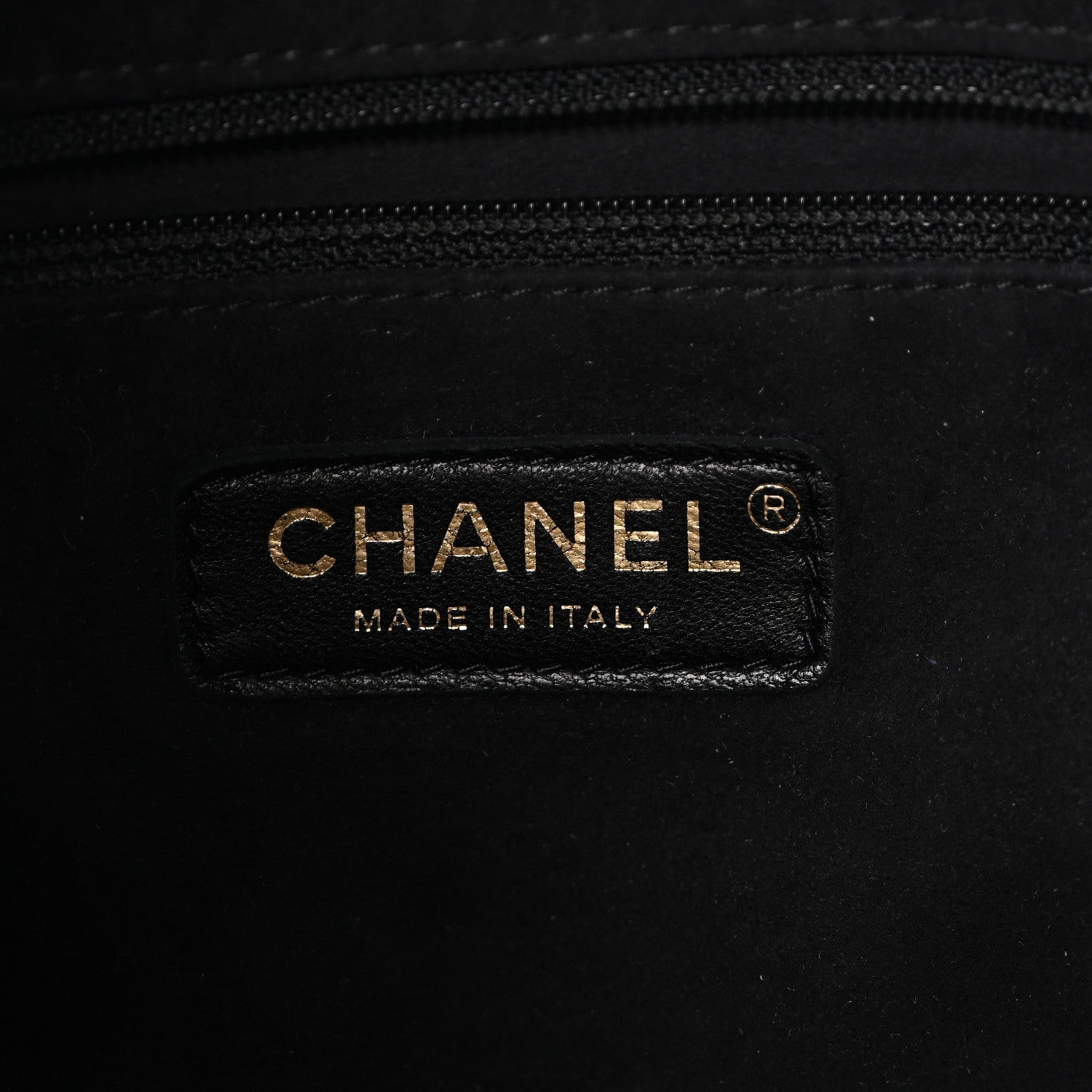 Chanel Calfskin Stitched Small Paris Rome Drawstring CC Bag Black 6 of 10