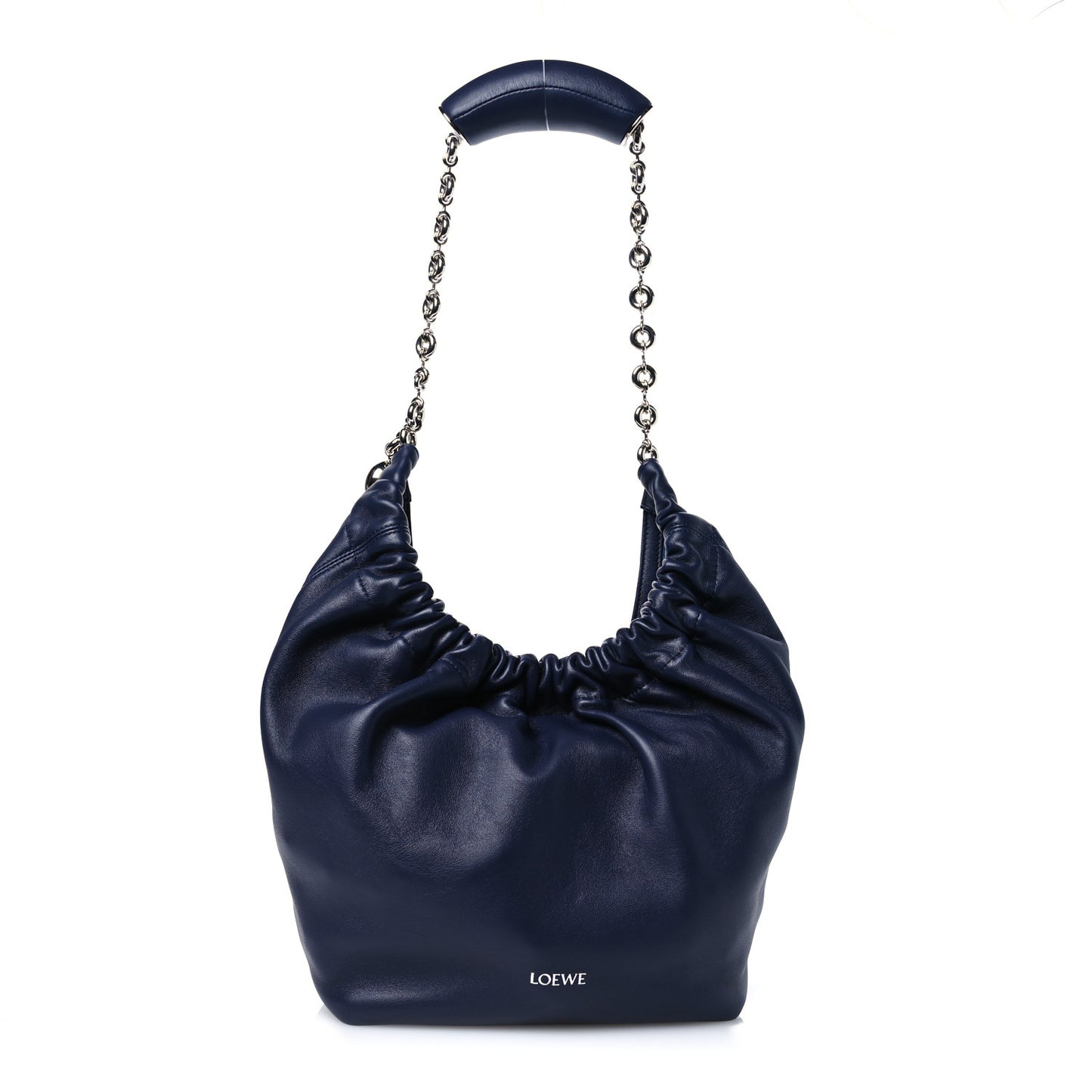Nappa Small Squeeze Bag Abyss Blue