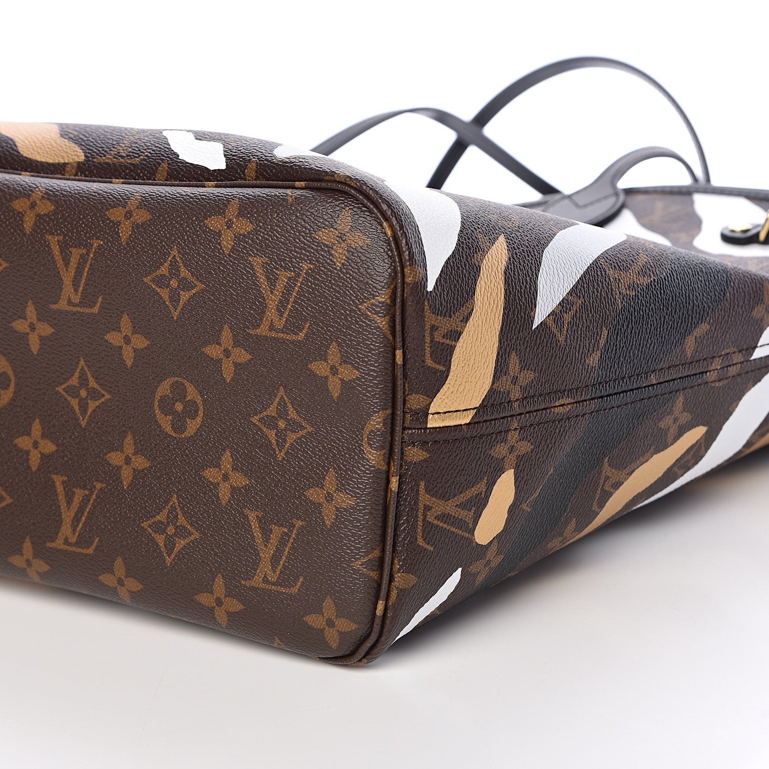 Louis Vuitton X LOL Monogram Neverfull MM Gold Silver 9 of 11