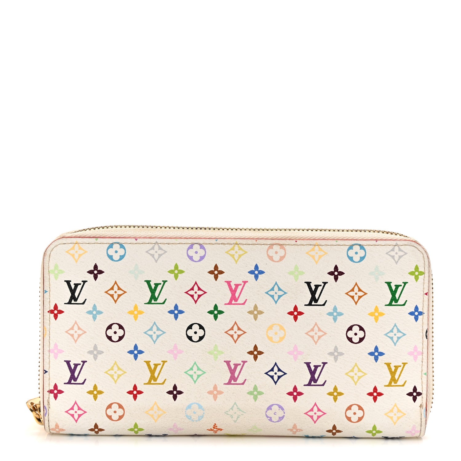 Louis Vuitton Monogram Multicolor Zippy Wallet White Litchi 1 of 7