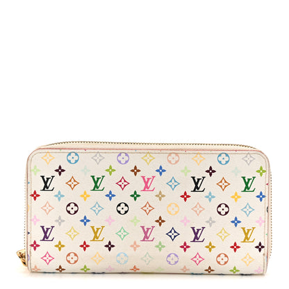 Louis Vuitton Monogram Multicolor Zippy Wallet White Litchi 1 of 7