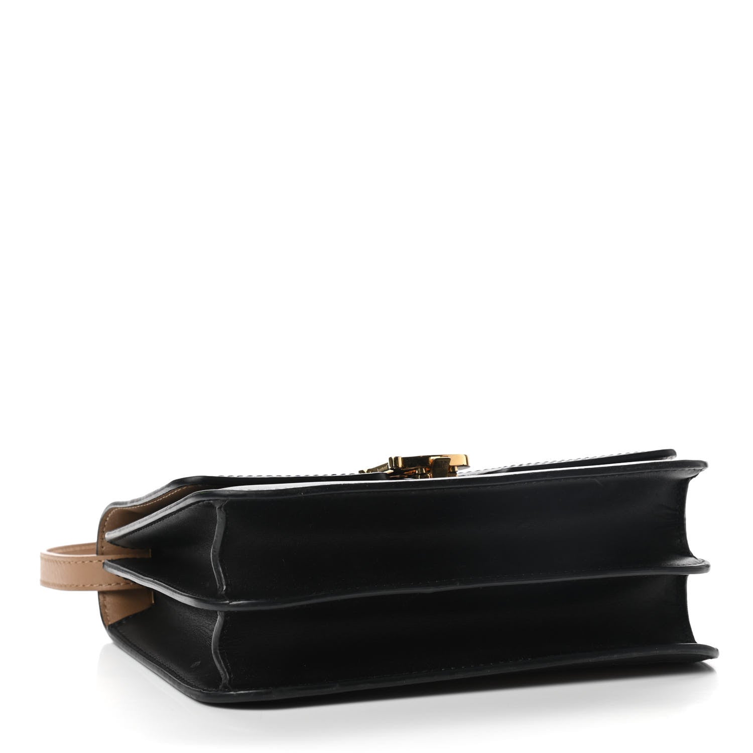 Burberry Calfskin Small TB Envelope Clutch Bag Malt Brown 4 of 10