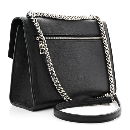 Louis Vuitton Soft Calfskin Mylockme Chain Bag BB Black 3 of 10