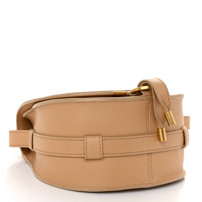 Chloe Grained Calfskin Small Marcie Saddle Bag Milky Brown 4 of 10